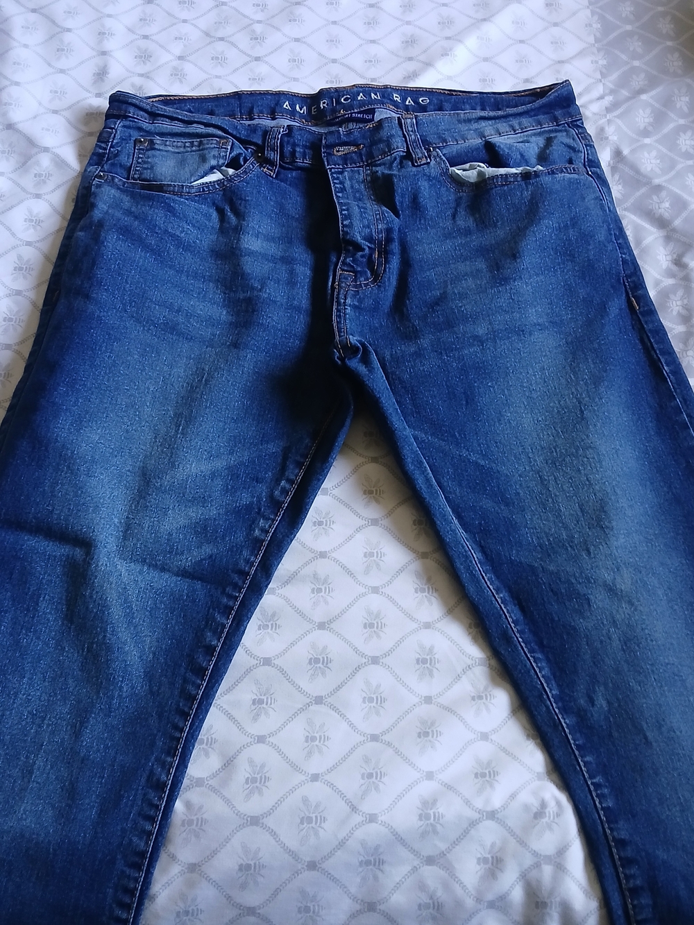 American Rag Men’s Dark Blue Denim Jeans Slim Fit 34x30 VGC!